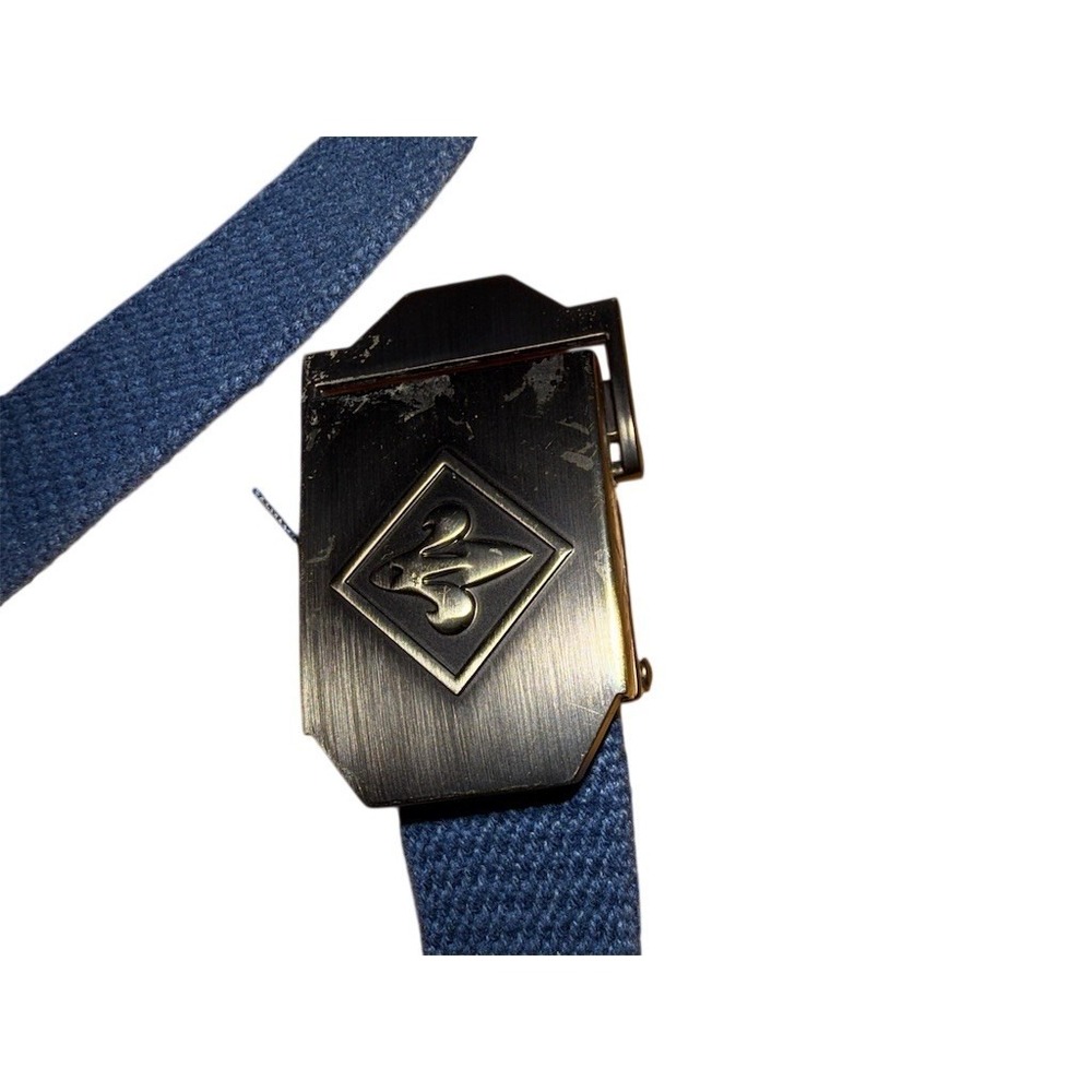Boy Scouts of America Navy Blue‎ Uniform Web Belt Fleur-de-Lis Buckle 36 in